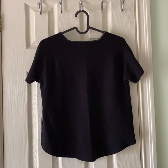2/$20 Black leather accent top - Picture 2 of 2